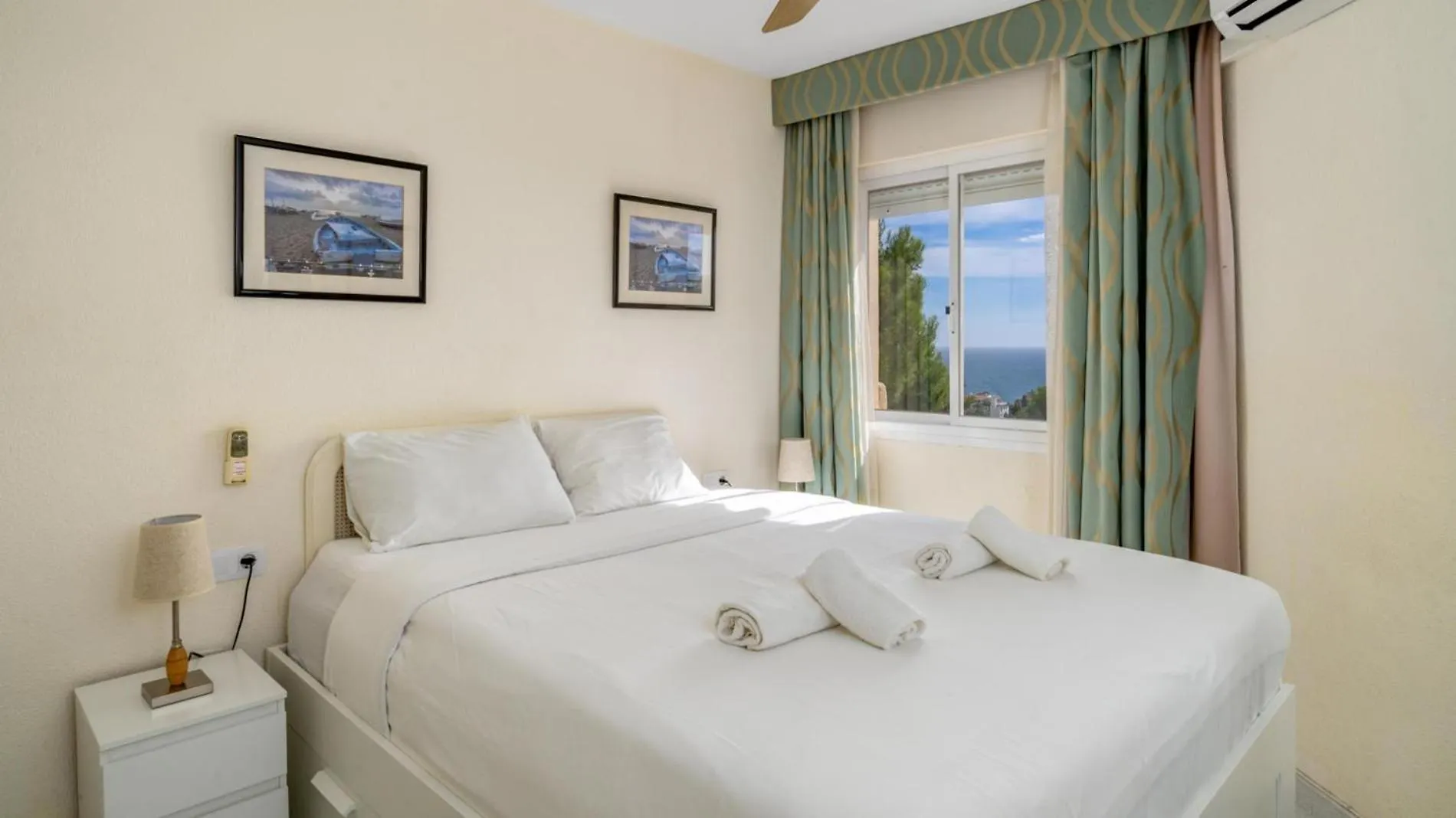 Tranquil Sea View Haven: 2Br With Terracepool Apartment Mijas