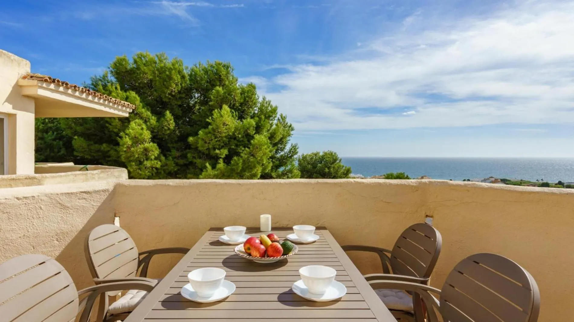 Tranquil Sea View Haven: 2Br With Terracepool Apartment Mijas
